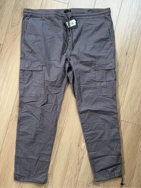 Joe’s Jeans Parachute Cargo Grey Jogger Pants - Casual Utility Style XXL $170